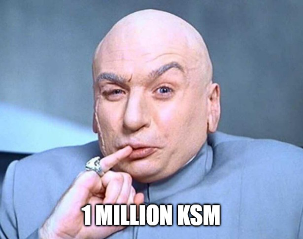 #TheUnlock - 1.1 Million KSM Released to the Market on May 15th