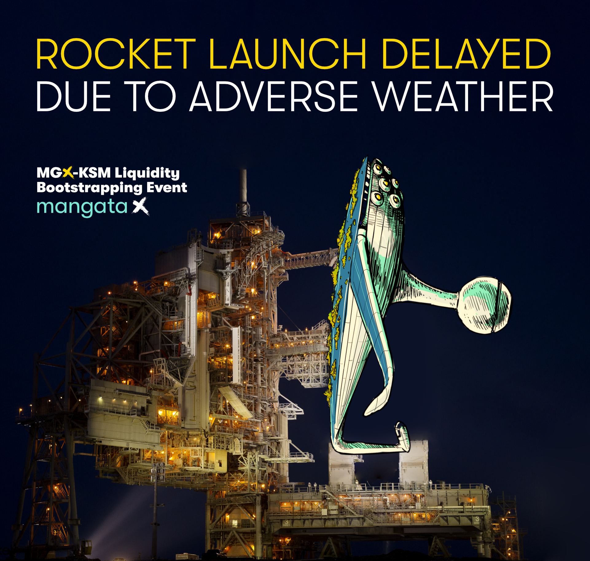 Rocket launch delayed due to adverse weather
